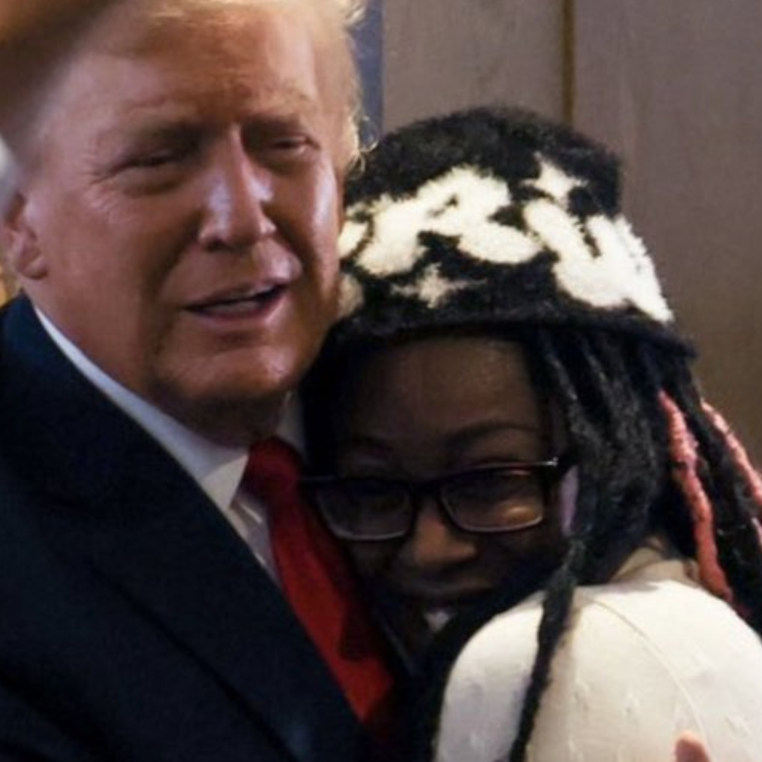 Black Woman Hugs Trump at Chick-Fil-A